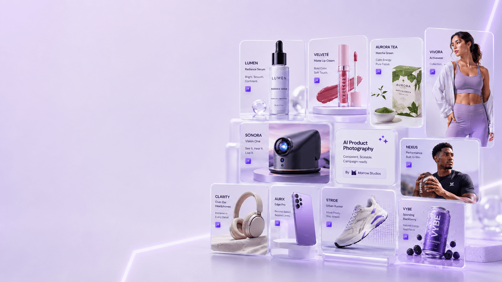 AI Product Photography services by Morrow